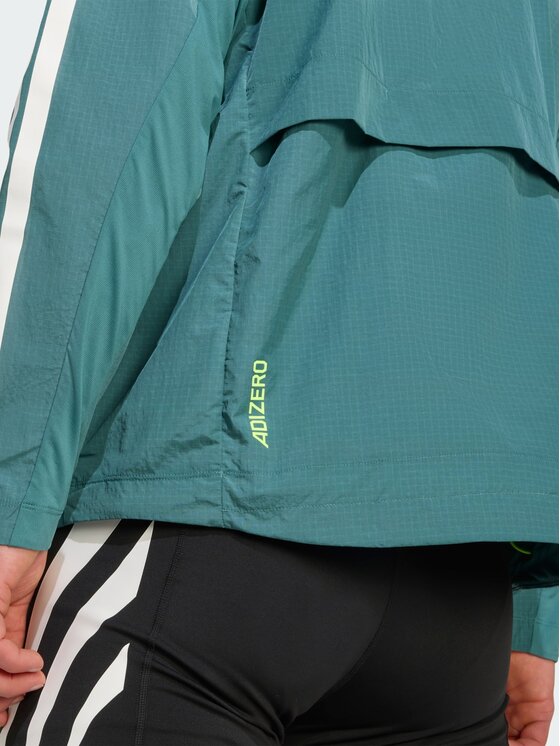 adidas adidas Kurtka do biegania Adizero Archive Zielony Regular Fit