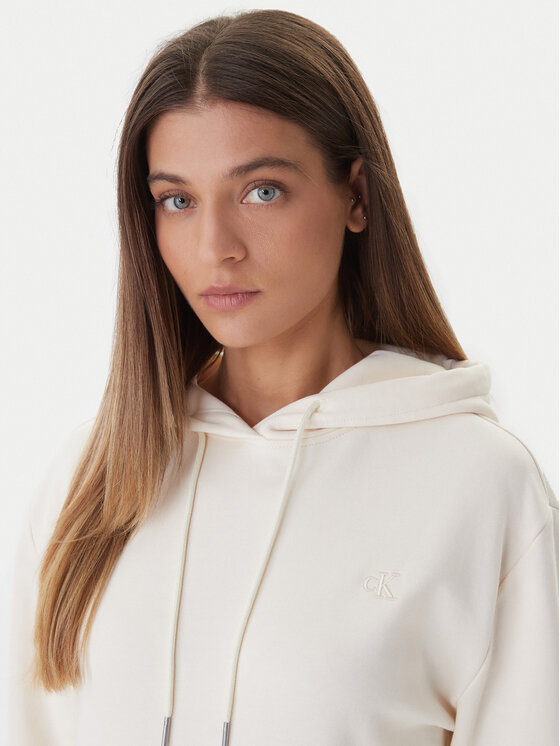 Calvin Klein Jeans Calvin Klein Jeans Суитшърт LV047C224G Екрю Boxy Fit