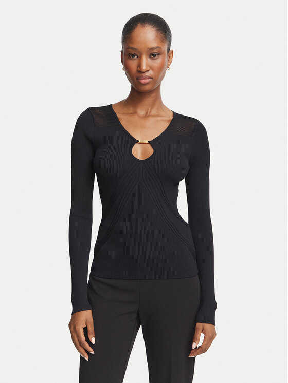Guess Guess Bluza G6YR08 Z1067 Črna Slim Fit