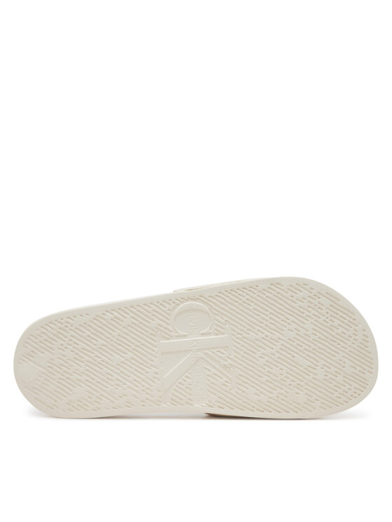 Calvin Klein Jeans Calvin Klein Jeans Šlepetės Slide Monogram Hardware YW0YW01713 Écru