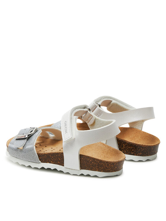 Geox Geox Basutės B Sandal Chalki Girl B922RA 0NFKC C0007 S Balta
