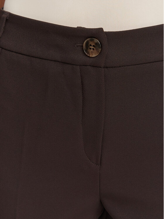 Marella Marella Stoffhose Emme by Marella Amico2 2625136291 Dunkelbraun Straight Fit