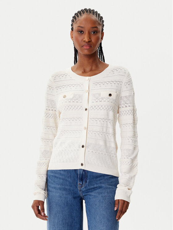 Morgan Morgan Cardigan 252-MNAHIA Bej Slim Fit