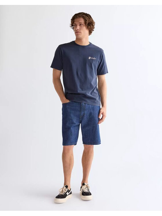 Wrangler Wrangler T-Shirt GRAPHIC TEE Niebieski Relaxed Fit