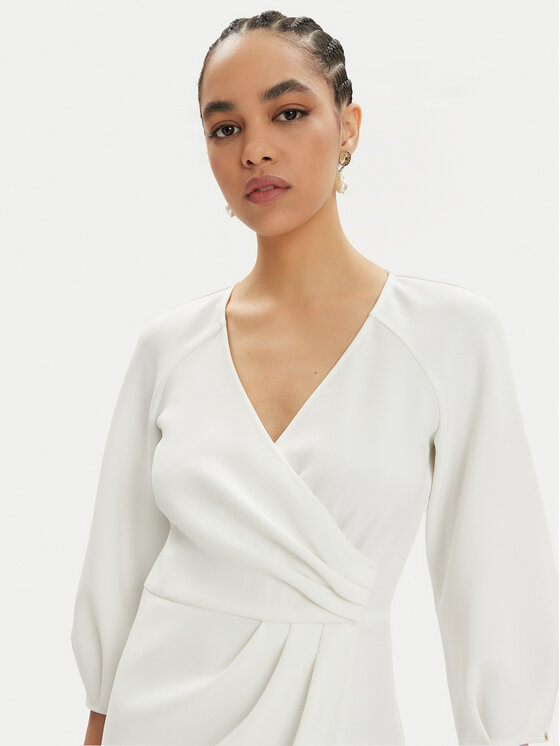 Nissa Nissa Коктейльна сукня RZ14824 Білий Regular Fit