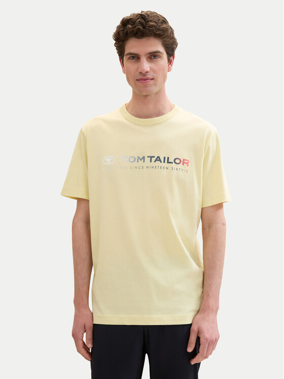 Tom Tailor T-krekls 1041855 Dzeltens Regular Fit