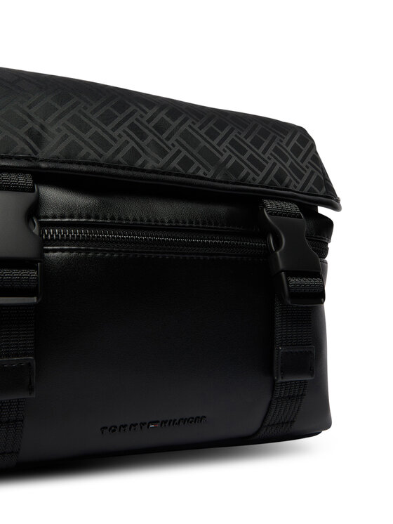 Tommy Hilfiger Tommy Hilfiger Τσαντάκι Th Nylon Jacquard Satchel AM0AM14404 Μαύρο