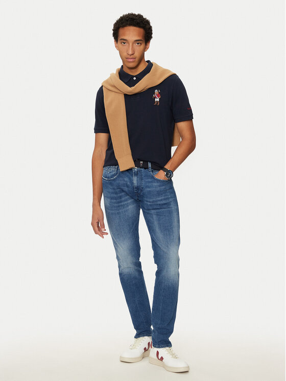 U.S. Polo Assn. U.S. Polo Assn. Polo majica MUP3056 Mornarsko modra Regular Fit