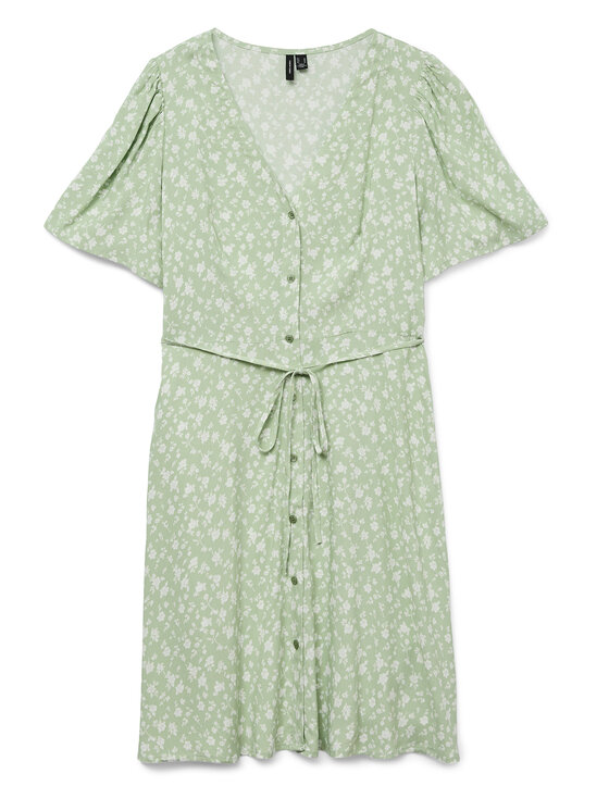 Vero Moda Vero Moda Ljetna haljina Alba 10292845 Zelena Regular Fit