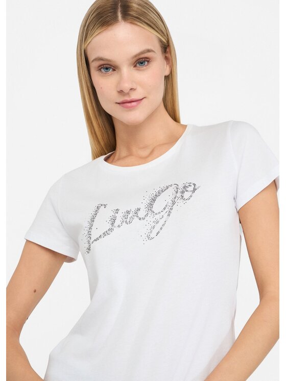 Liu Jo Liu Jo T-shirt UF5266JS904M9796 Bianco Regular Fit