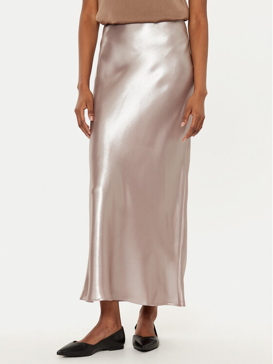 Spódnica midi BOSS, Rozmiar 36, Beżowa, Vesatie 50512747