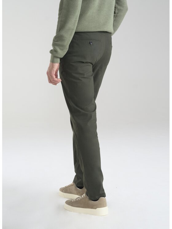 Pako Lorente Pako Lorente Spodnie materiałowe P24SF-WX-001 Zielony Slim Fit