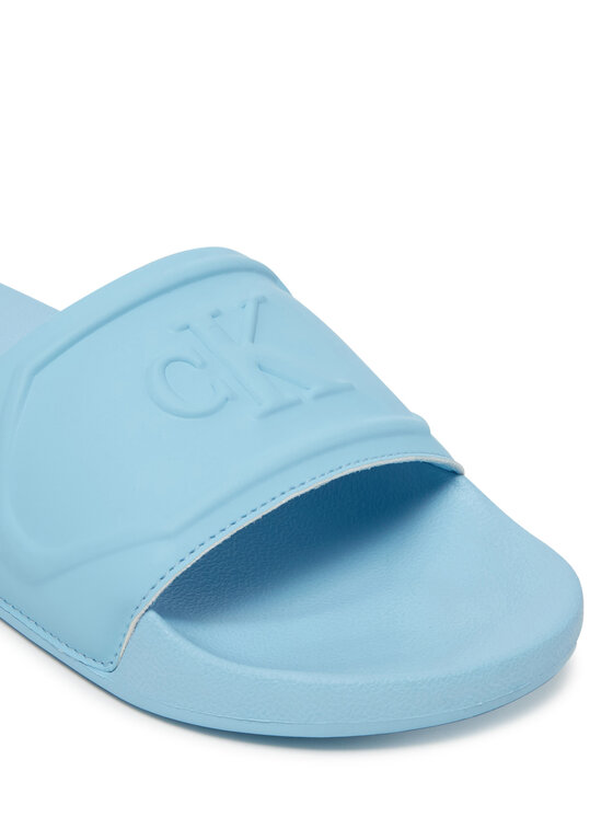 Calvin Klein Jeans Calvin Klein Jeans Şlapi Slide Pu Hf Mg YW0YW01879 Albastru celest