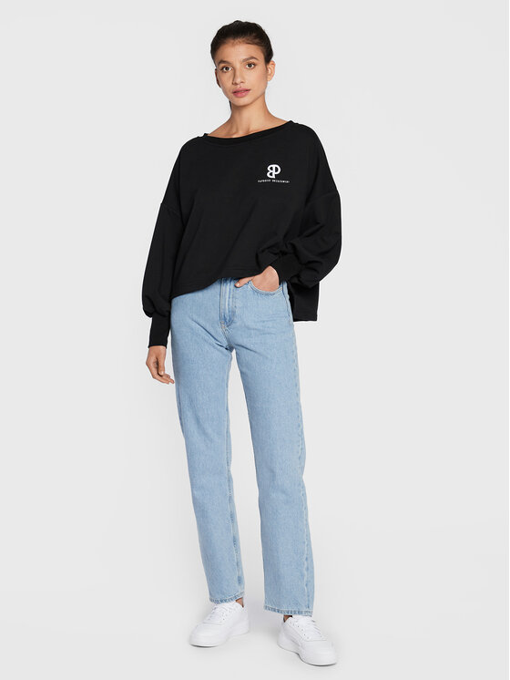 Felpa BLUZCOM2145 Nero Oversize