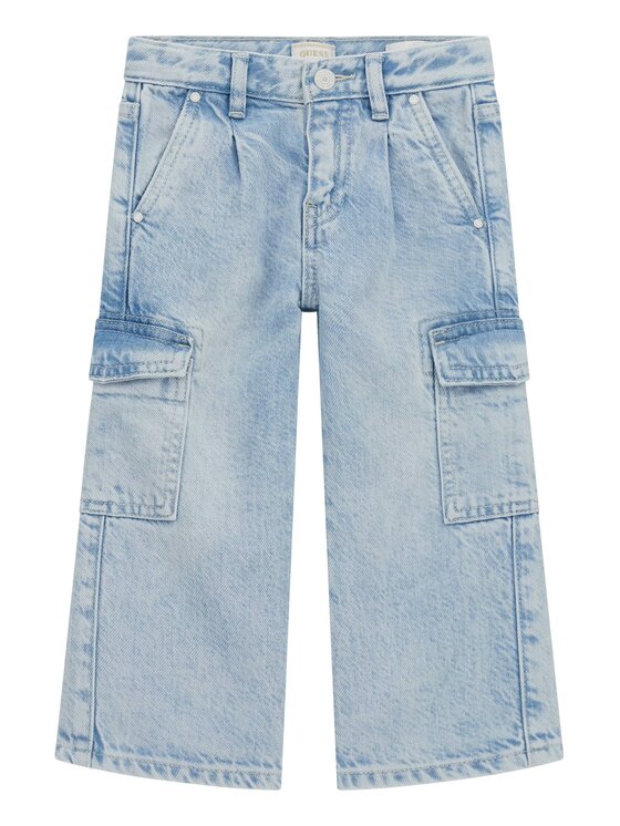 Guess Kids Guess Kids Spodnie materiałowe 173121 Niebieski Regular Fit