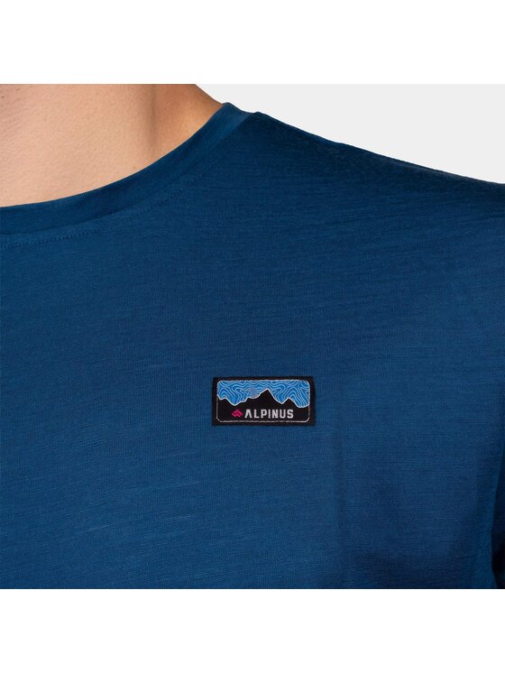 Alpinus Alpinus T-Shirt Otago Niebieski Regular Fit