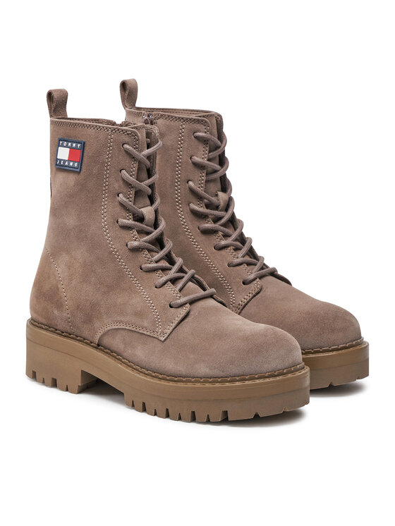 Tommy Jeans Tommy Jeans Stivaletti Tjw Urban Lace Up Suede EN0EN02630 Marrone