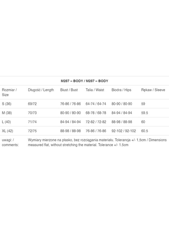 Infinite You Infinite You Body M287 Nero Basic Fit