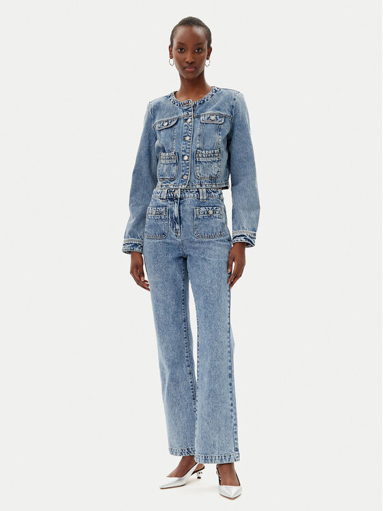 Morgan Morgan Kurtka jeansowa 251-VCHARME Niebieski Regular Fit