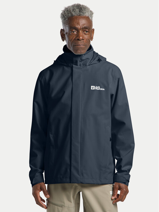 Jack Wolfskin Outdoorová bunda Trailtime 2l A63903 Tmavomodrá Regular Fit