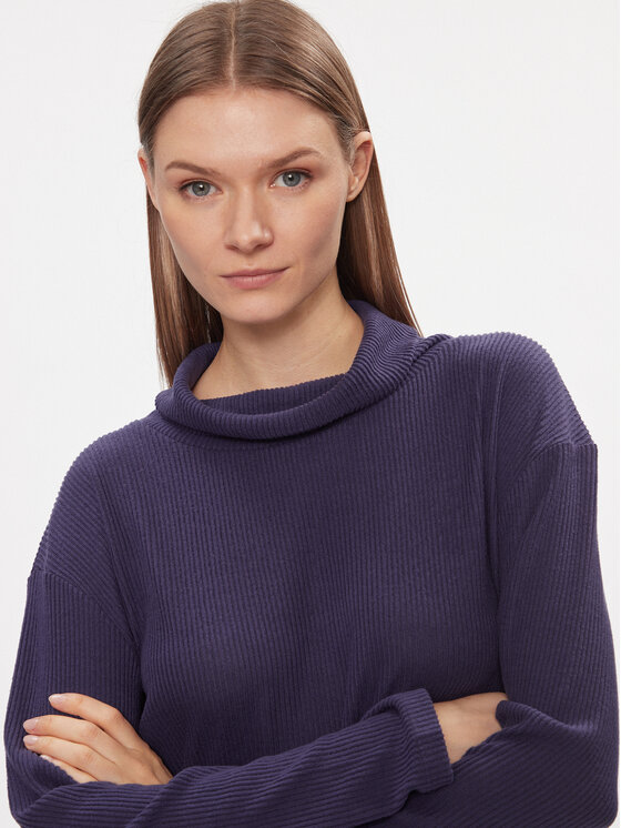 Triumph Triumph Bluză Thermal MyWear Sweater 10216560 Bleumarin Regular Fit