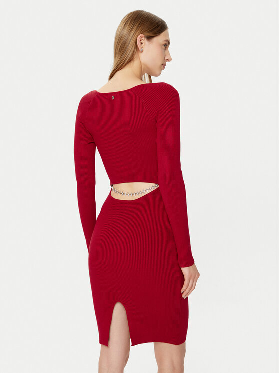 Guess Guess Vestito di maglia W5RK07 Z2YJ2 Rosso Regular Fit