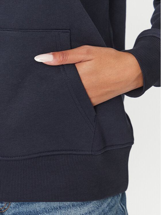 Gant Gant Pulóver Rel Logo Hoodie 4200726 Sötétkék Relaxed Fit