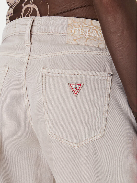 Guess Guess Džinsai W5RA96 WFD53 Smėlio Palazzo Fit