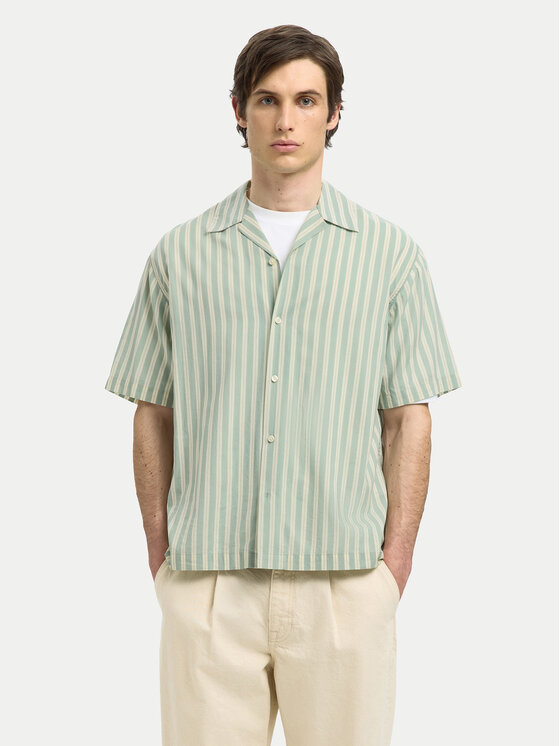 Selected Homme Selected Homme Košile 16091381 Zelená Relaxed Fit