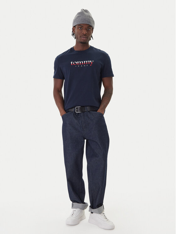 Tommy Jeans Tommy Jeans Majica DM0DM21978 Mornarsko modra Regular Fit