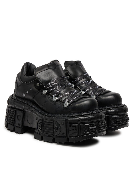 NEW ROCK NEW ROCK Sneakers M-TANK120NSHLACE-S1 Negru