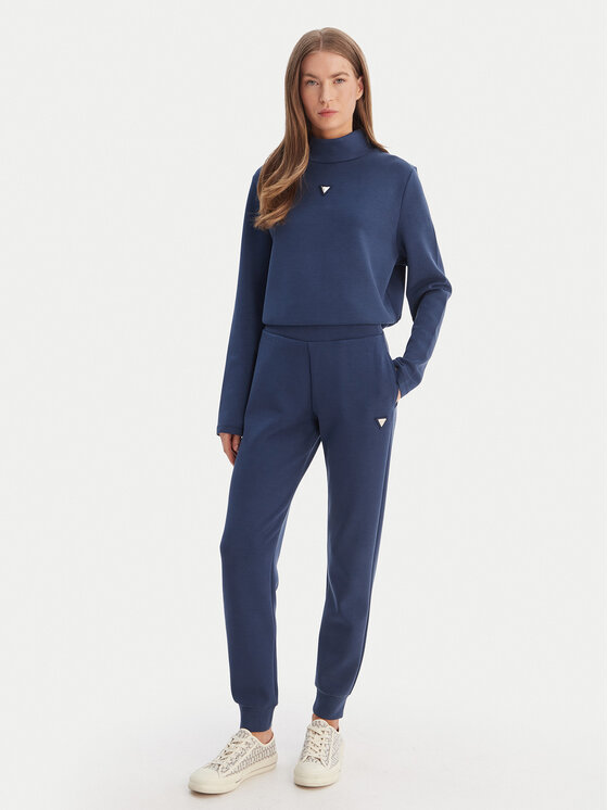 Guess Guess Teplákové kalhoty V4YB08 KCAY2 Tmavomodrá Regular Fit