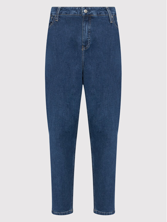 Calvin Klein Jeans Plus Džinsai J20J217919 Tamsiai mėlyna Mom Fit