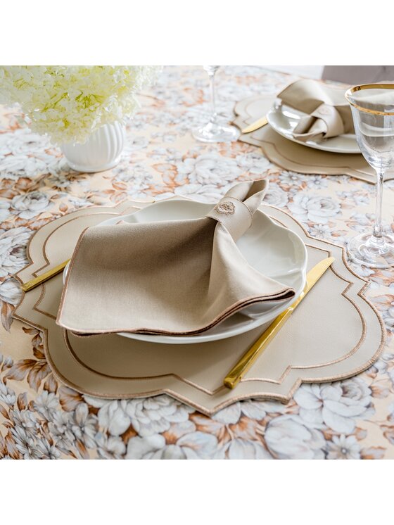 Roseberry Home Roseberry Home Obrus w kwiaty Gray Camellia Szary