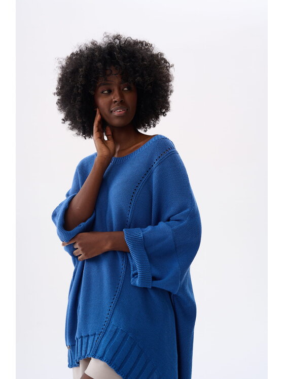blue shadow blue shadow Sweter Gustti Niebieski Standard Fit