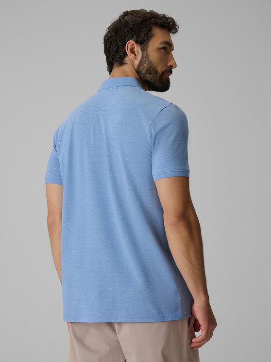 4F 4F Polo 4FRSS26TPTSM0899-32M Niebieski Regular Fit