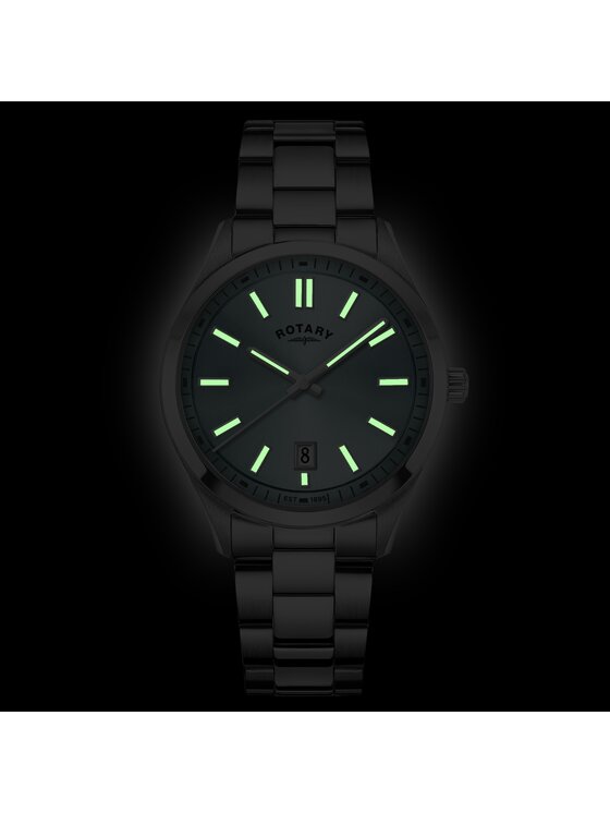 Rotary Rotary Hodinky RGB05520/77 Stříbrná