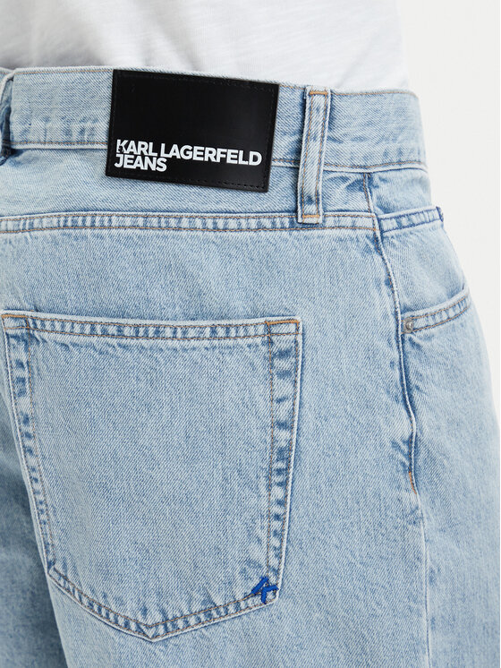 Karl Lagerfeld Jeans Karl Lagerfeld Jeans Džinsiniai šortai B2M10139 Šviesiai mėlyna Relaxed Fit