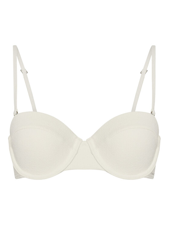Tommy Hilfiger Tommy Hilfiger Bikini partea de sus UW0UW05814 Écru