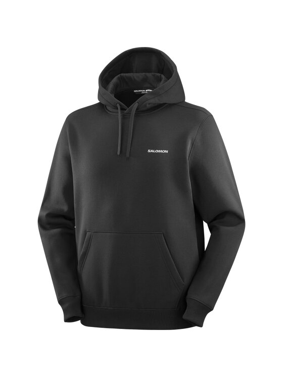 Salomon Salomon Bluza LOGO HOODIE Czarny Regular Fit