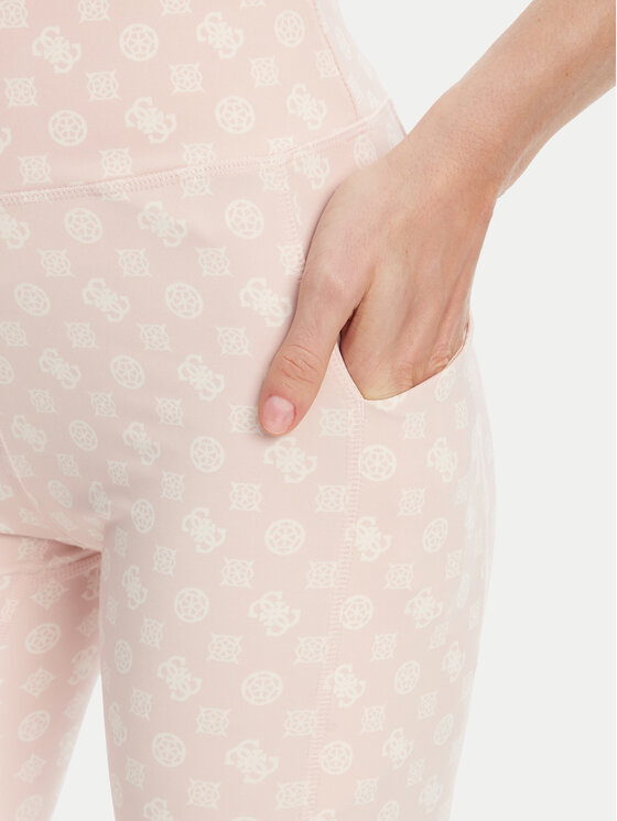 Guess Guess Leggings V5YB18 MC03W Ružičasta Slim Fit