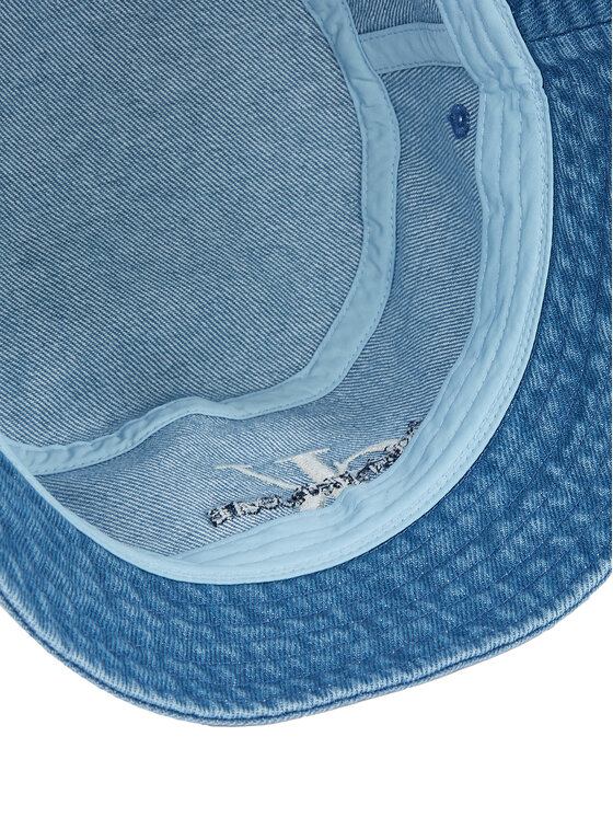 Calvin Klein Calvin Klein Platmale Mono Logo Denim Bucket Hat LV04G5021G Zils