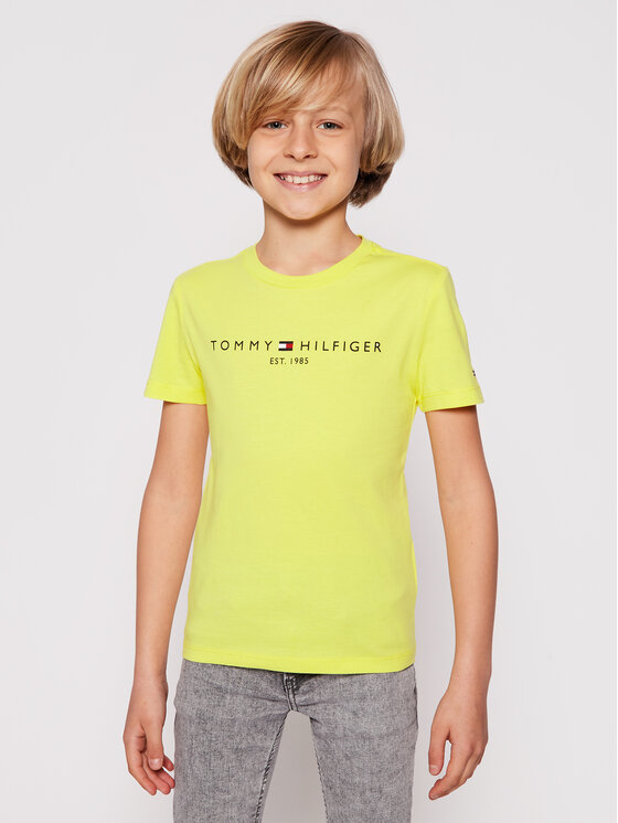 Tee shirt tommy hilfiger jaune online