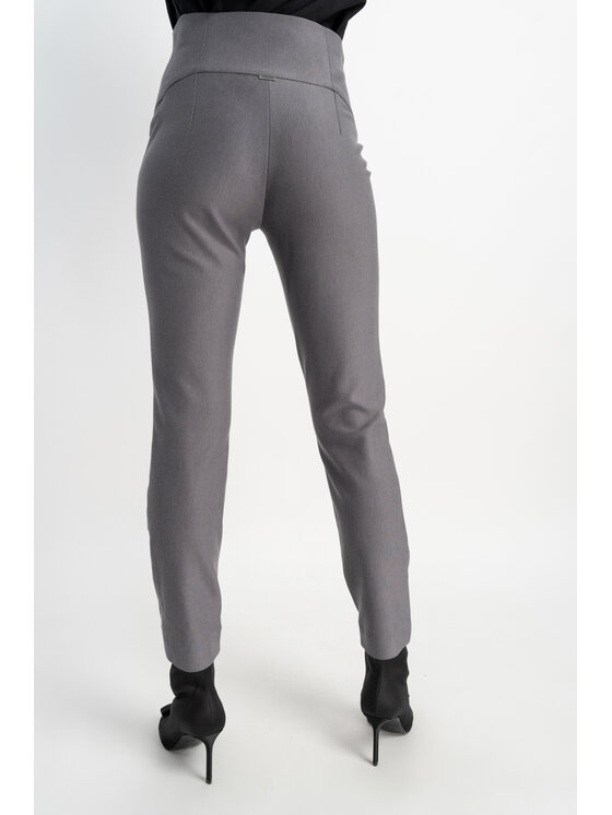 CLICK CLICK Spodnie materiałowe 30-315 Szary Skinny Fit