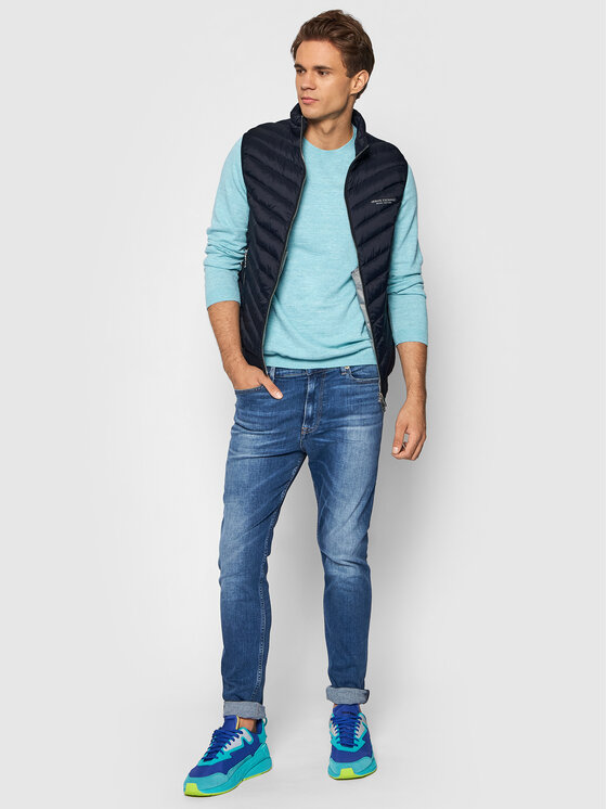 Armani Exchange Armani Exchange Kamizelka 8NZQ52 ZNW3Z 5578 Granatowy Regular Fit