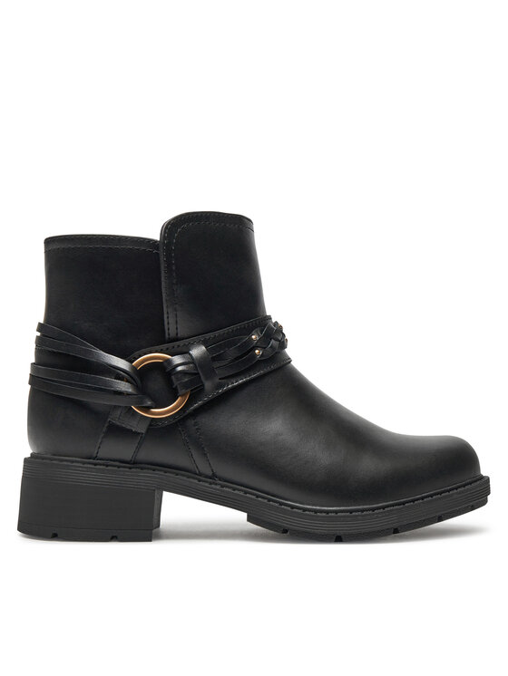 Clarks Clarks Polokozačky Hearth Kaylie 26179613 Černá