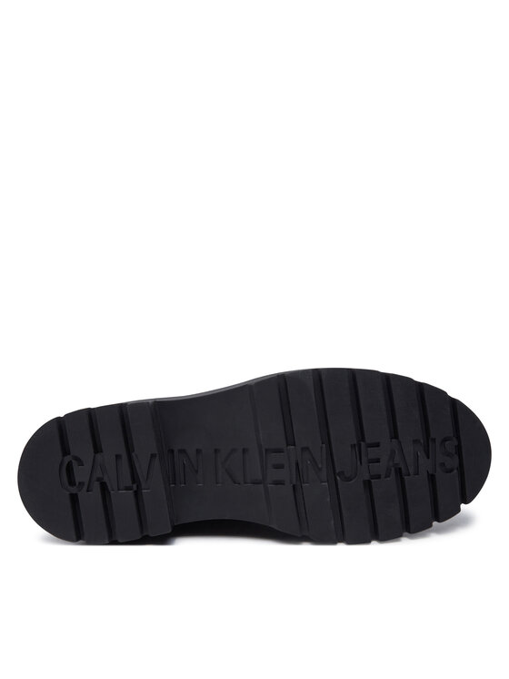 Calvin Klein Jeans Calvin Klein Jeans Čizme Combat Mid Laceup Zip Wn YW0YW01035 Crna