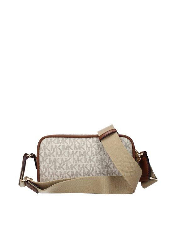 Michael Kors Michael Kors Torebka Beige Fabric Crossbody Beżowy
