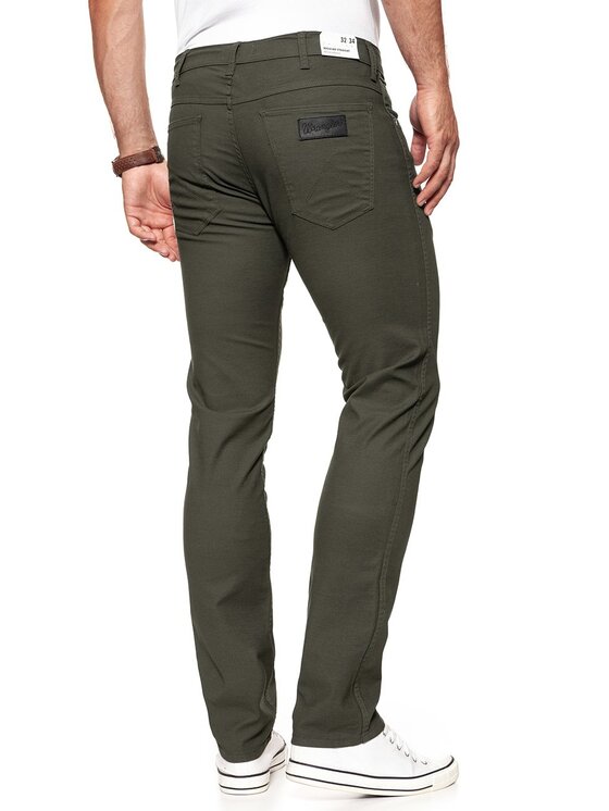 Wrangler Wrangler Pantaloni di tessuto GREENSBORO Verde Straight Fit
