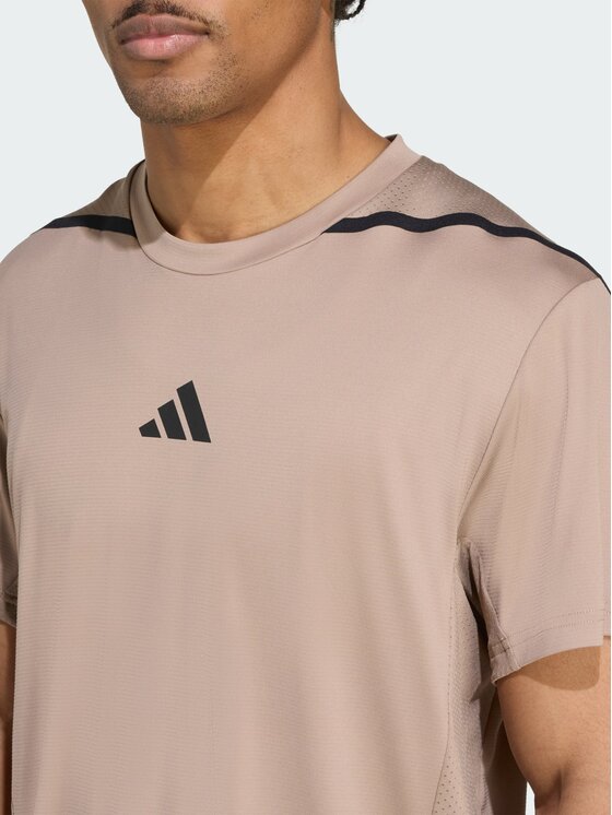 adidas adidas Koszulka techniczna Designed for Training Pro-Series Tee Brązowy Slim Fit